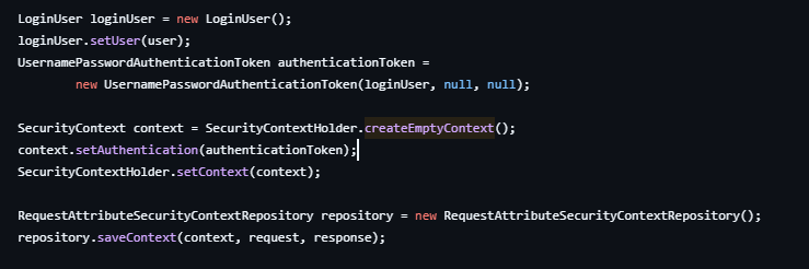 JWT拦截器中使用RequestAttributeSecurityContextRepository
